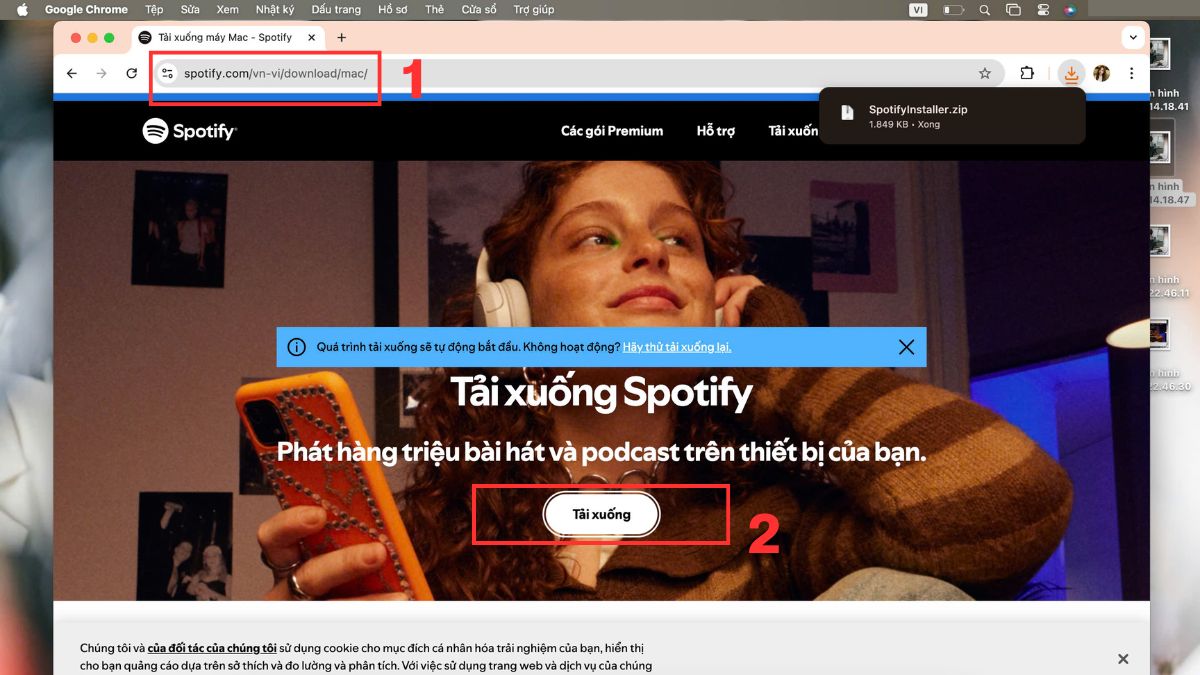 Cách tải và cài đặt Spotify PC trên MacOS