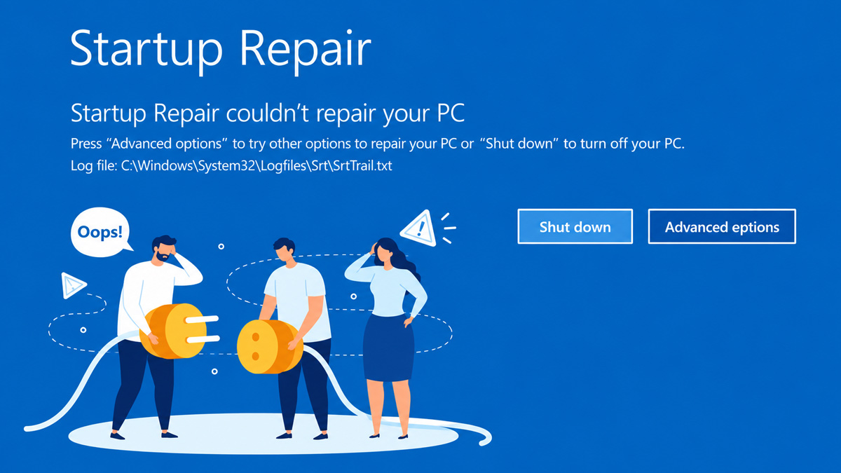 Startup Repair là công cụ sửa chữa tự động tích hợp trên Windows