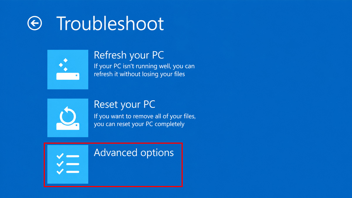 Khôi phục hệ thống Windows khi Startup Repair không khắc phục được lỗi