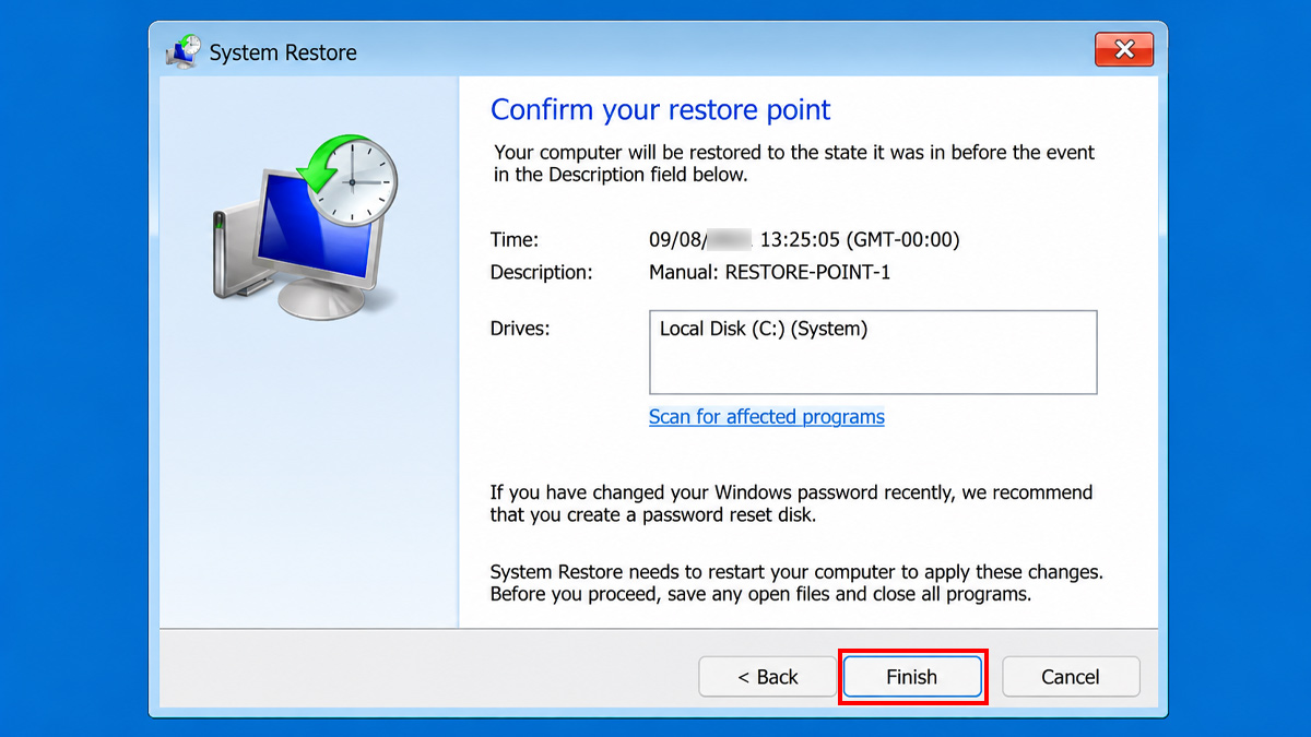 Khôi phục hệ thống Windows khi Startup Repair không khắc phục được lỗi