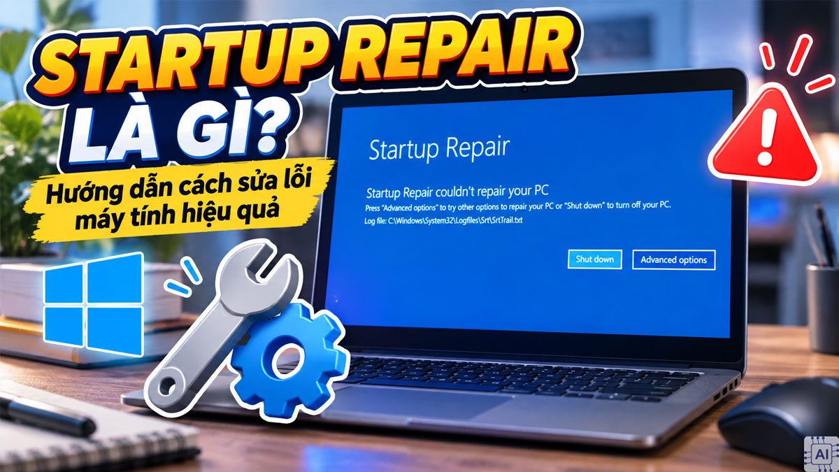 Startup Repair là gì? Hướng dẫn cách sửa lỗi máy tính hiệu quả
