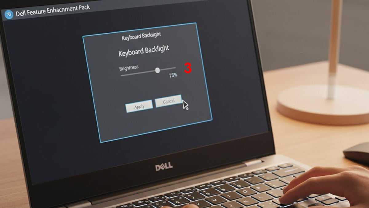Bật đèn bàn phím laptop Dell bằng phần mềm Dell Feature Enhancement Pack