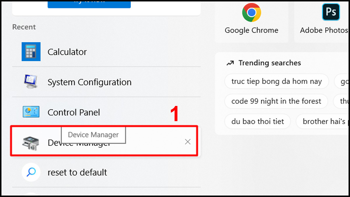 Reset lại cài đặt bàn phím