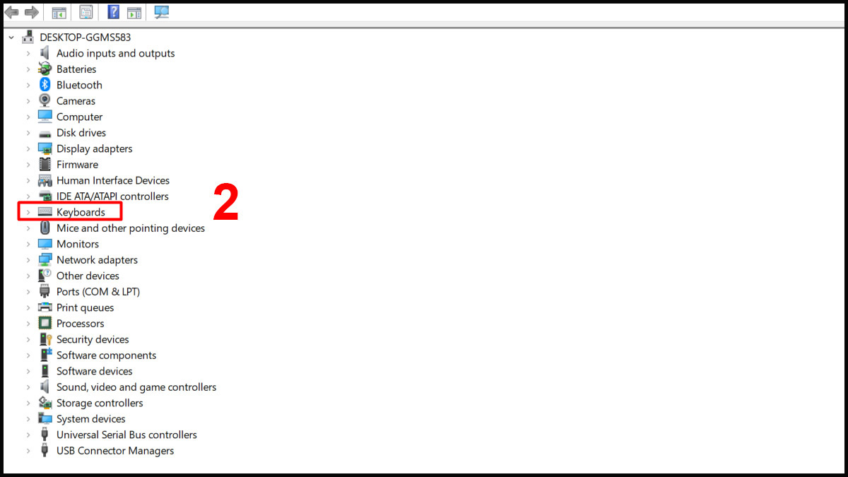 Reset lại cài đặt bàn phím