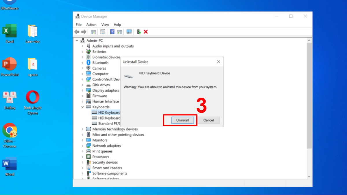 Reset lại cài đặt bàn phím