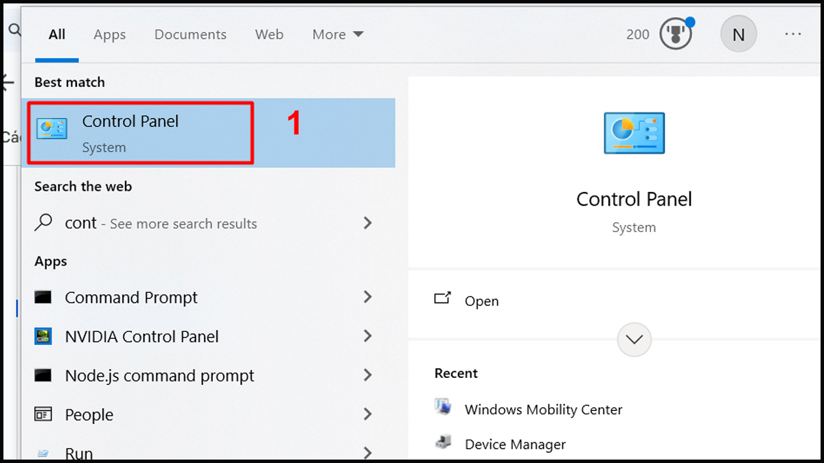 Bật đèn bàn phím laptop Dell qua Windows Mobility Center