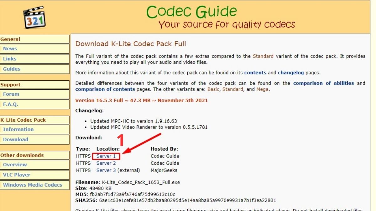 Cài đặt bổ sung các codec cần thiết cho Windows