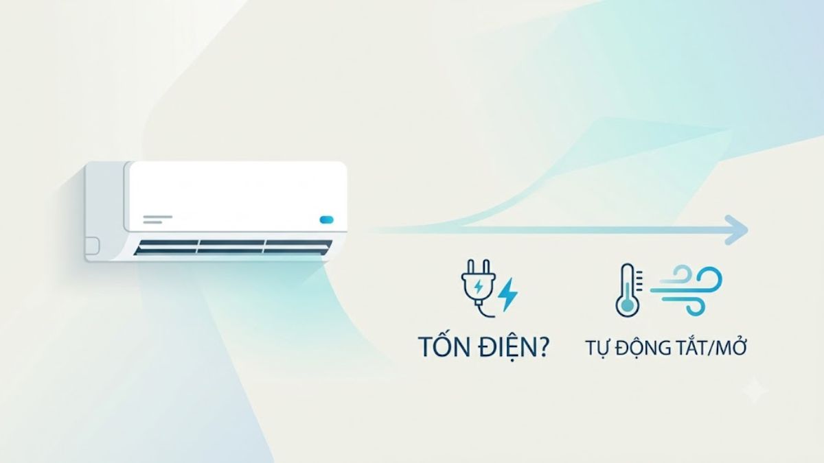 Giải đáp: Tại sao máy lạnh tự tắt tự mở và có tốn điện không?