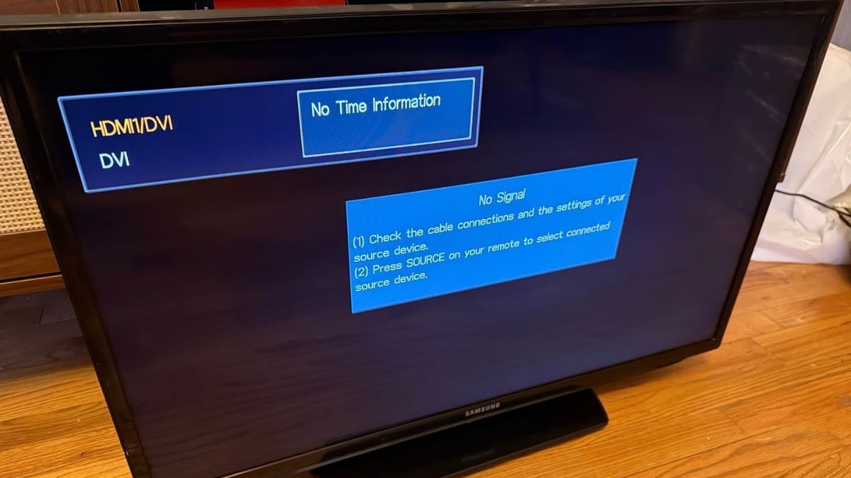 Tivi Samsung chọn sai nguồn vào (Input/Source) là nguyên nhân khiến tivi Samsung không có tín hiệu