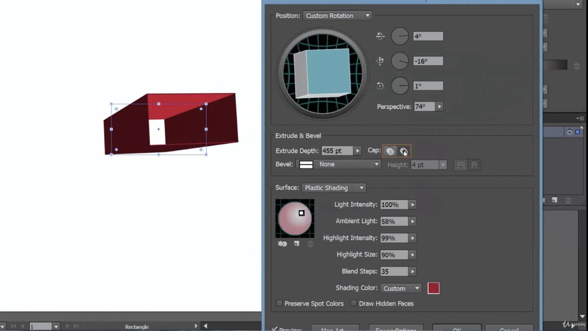 Công cụ Extrude & Bevel