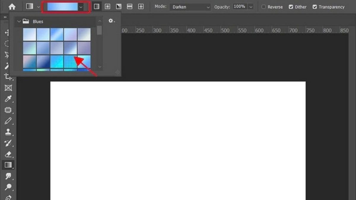 Sử dụng Gradient Tool