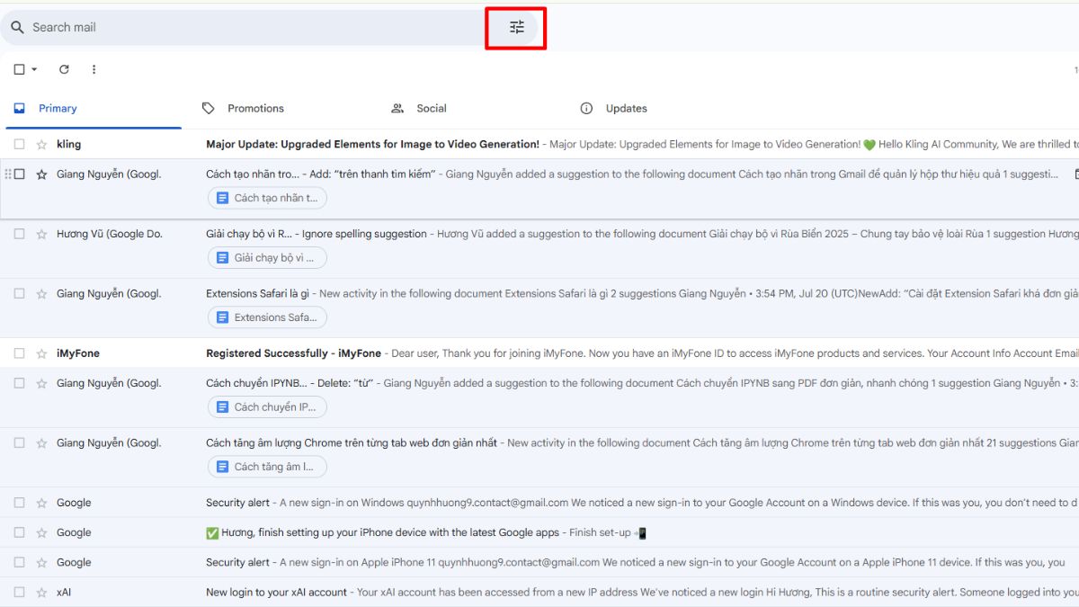 Tạo quy tắc gắn nhãn tự động trong Gmail