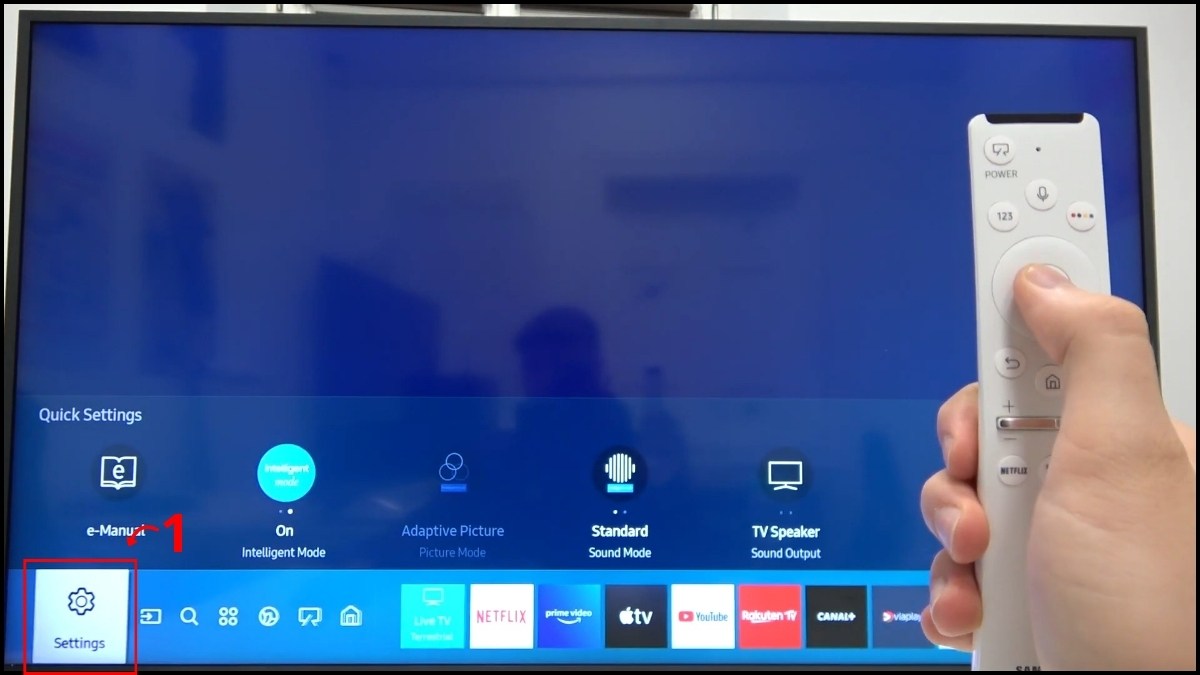 Cách đăng nhập tài khoản vào tivi Samsung