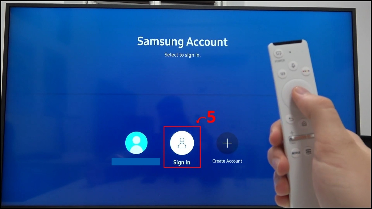 Cách đăng nhập tài khoản vào tivi Samsung