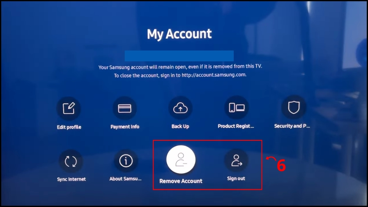 Cách đăng xuất hoặc xóa tài khoản Samsung khỏi tivi 