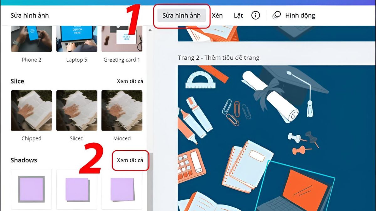 Sử dụng tính năng Border để tạo viền trong Canva