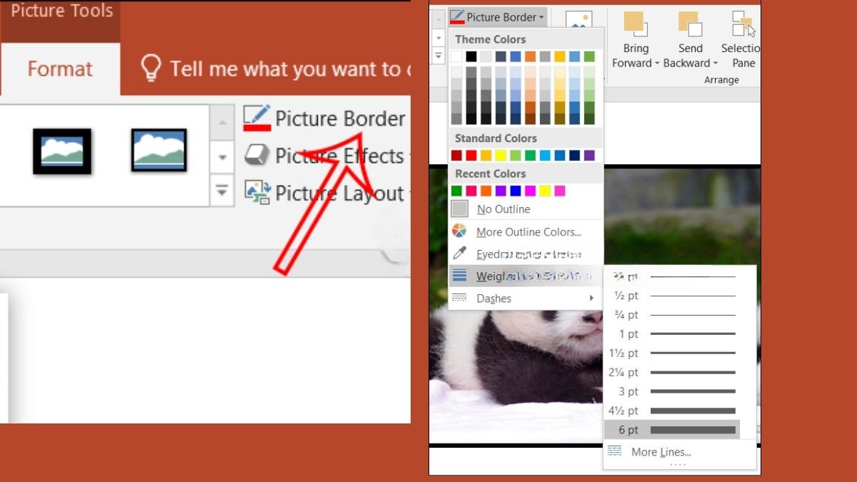 Tạo viền cho hình ảnh trong PowerPoint