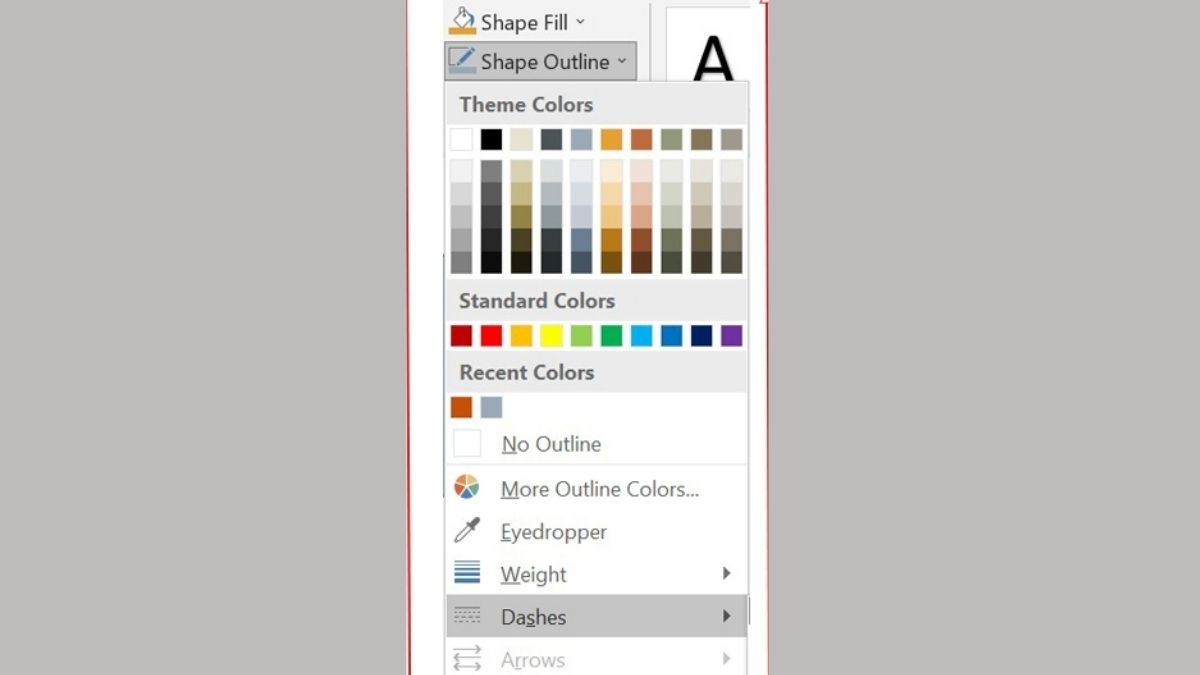 Tạo viền cho hình khối và hộp văn bản trong PowerPoint