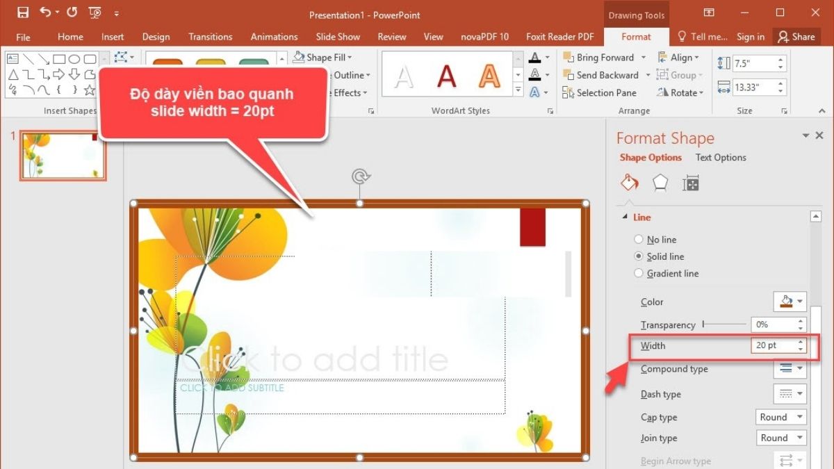 Tạo viền cho Slide trong PowerPoint