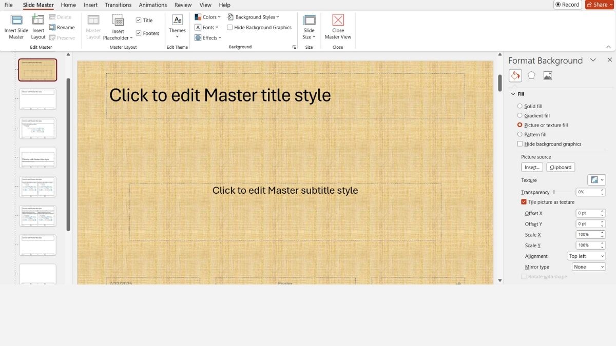 Tạo viền cho Slide trong PowerPoint
