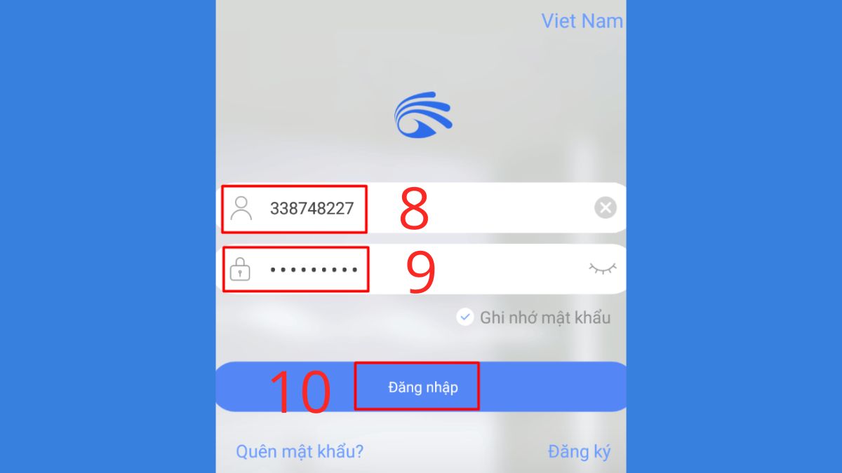 Cách đăng nhập phần mềm Yoosee trên điện thoại