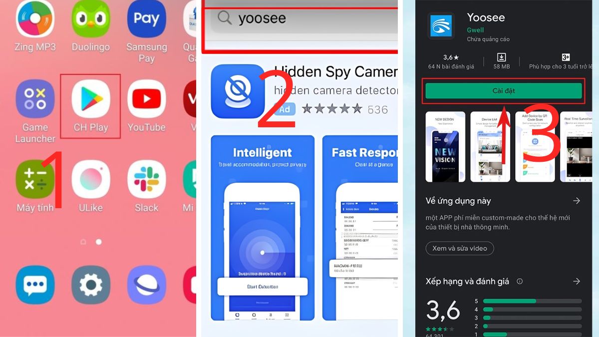 Cách tải Yoosee về điện thoại Android