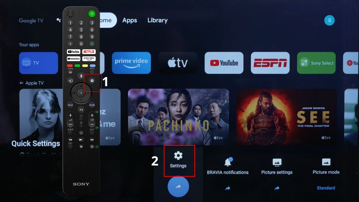 Cập nhật phần mềm của TV