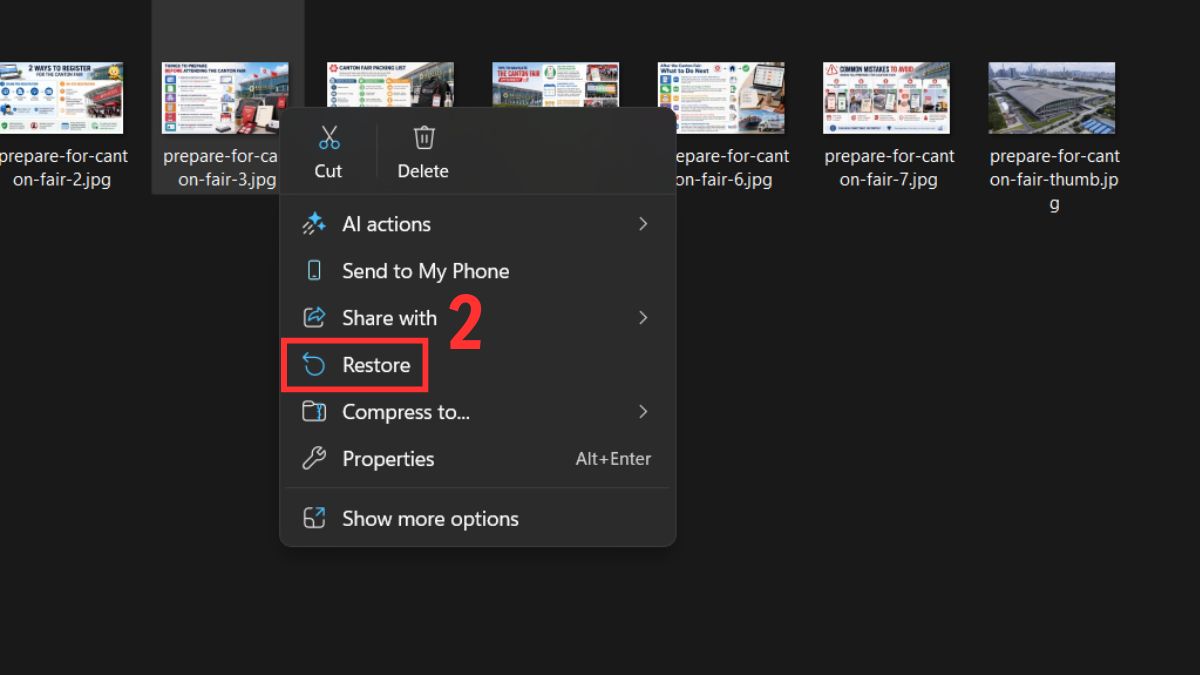 Cách khôi phục file từ thùng rác nhanh chóng