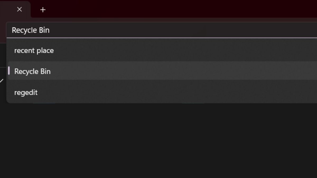 Mở thùng rác qua File Explorer