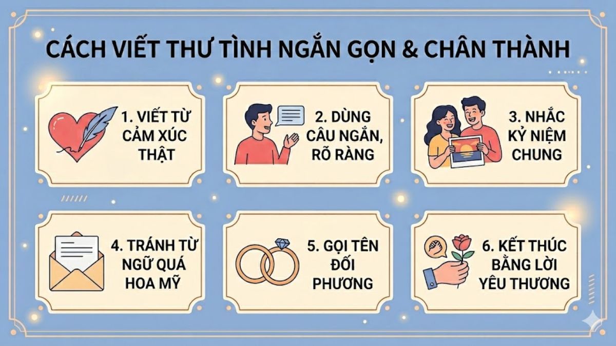 Cách viết thư gửi người yêu ngắn gọn nhưng vẫn chân thành