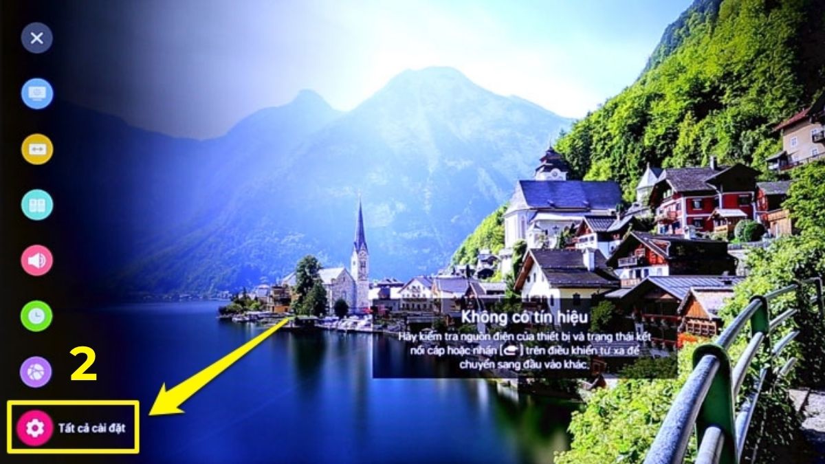 Cách dò kênh VTV trên tivi LG