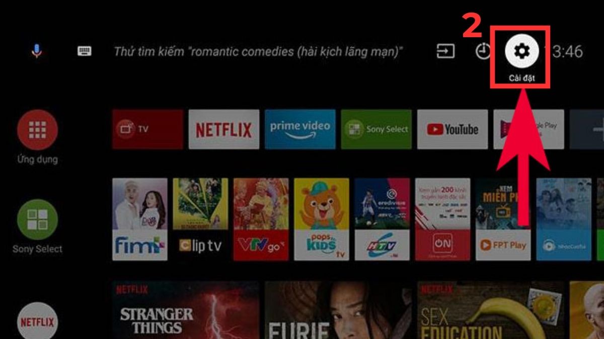 Cách dò kênh VTV trên tivi Sony