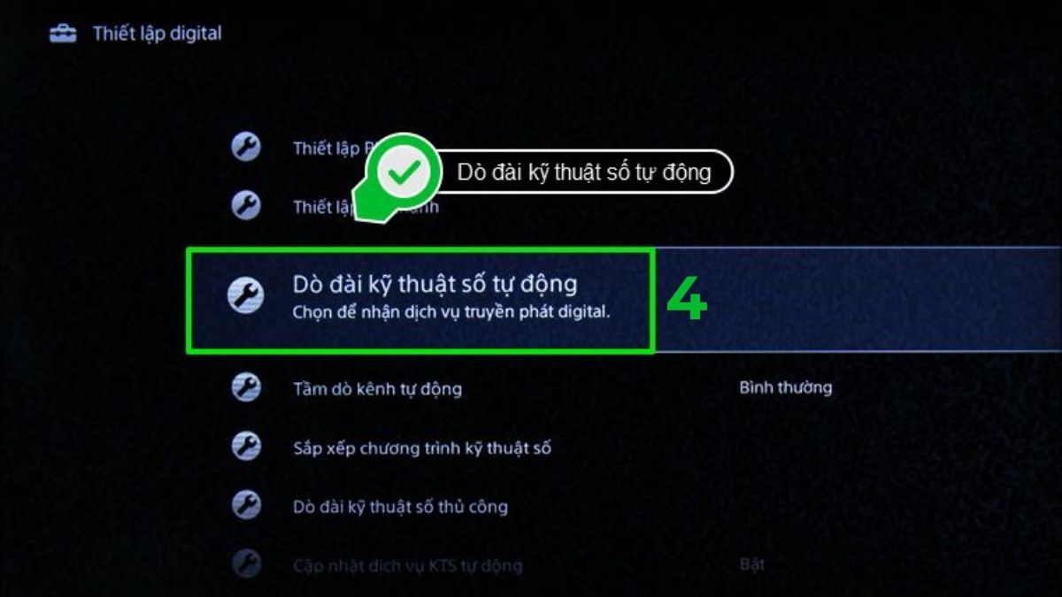 Cách dò kênh VTV trên Android TV/Google TV