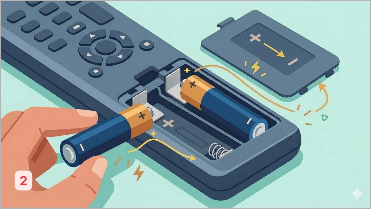 Kiểm tra và thay pin điều khiển