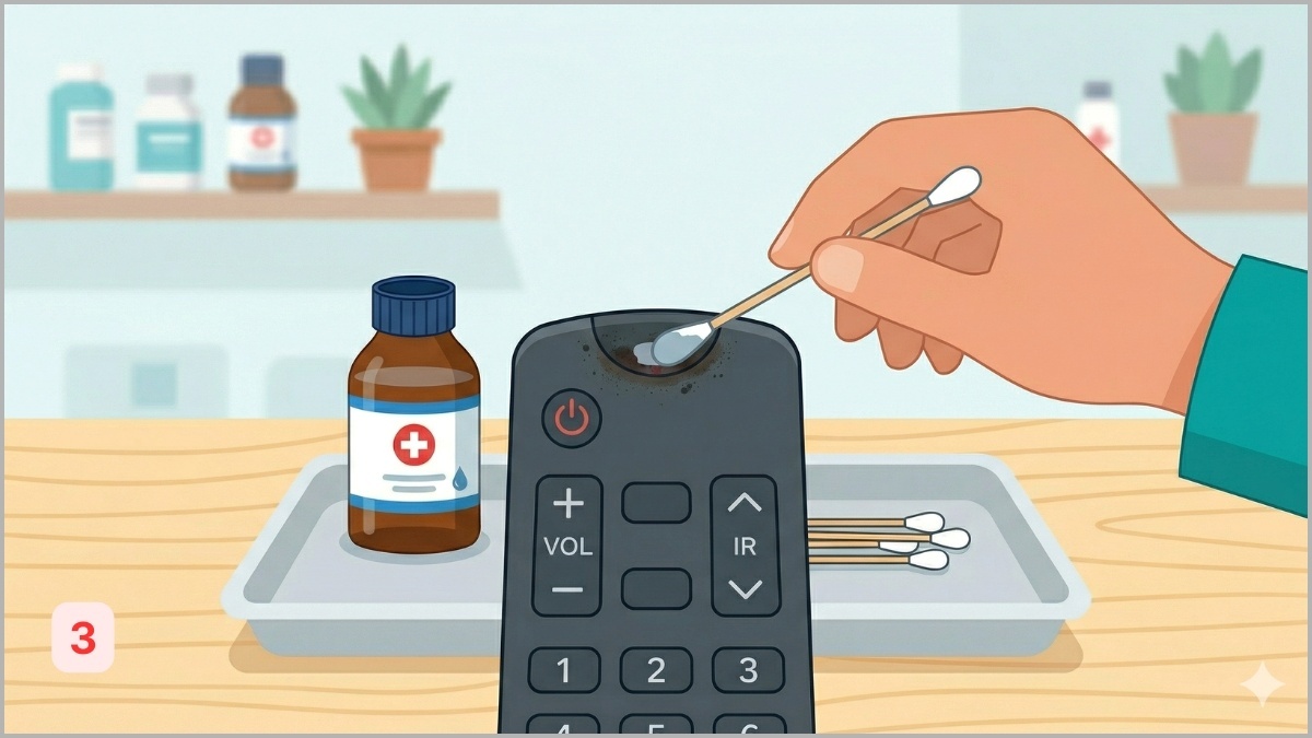 Lau sạch khu vực mắt phát hồng ngoại