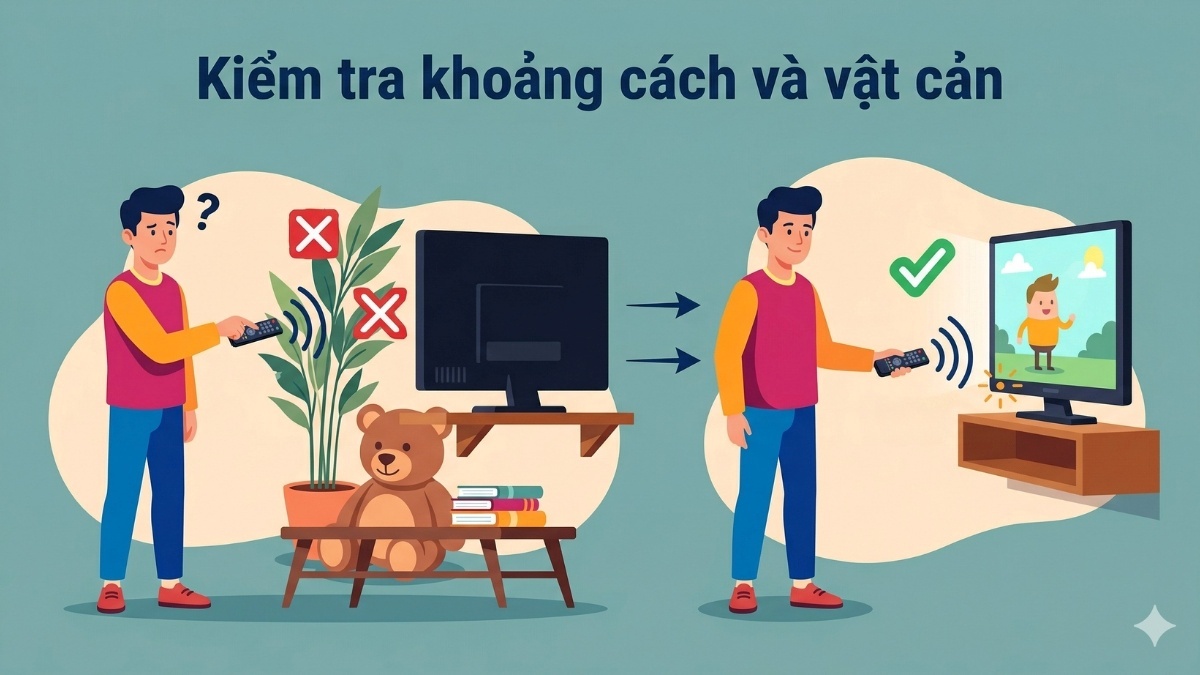 Kiểm tra khoảng cách và vật cản