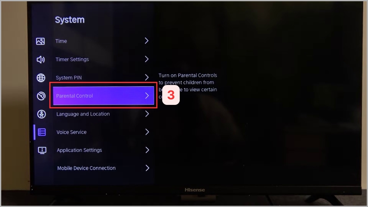Kiểm tra tính năng khóa điều khiển của TV