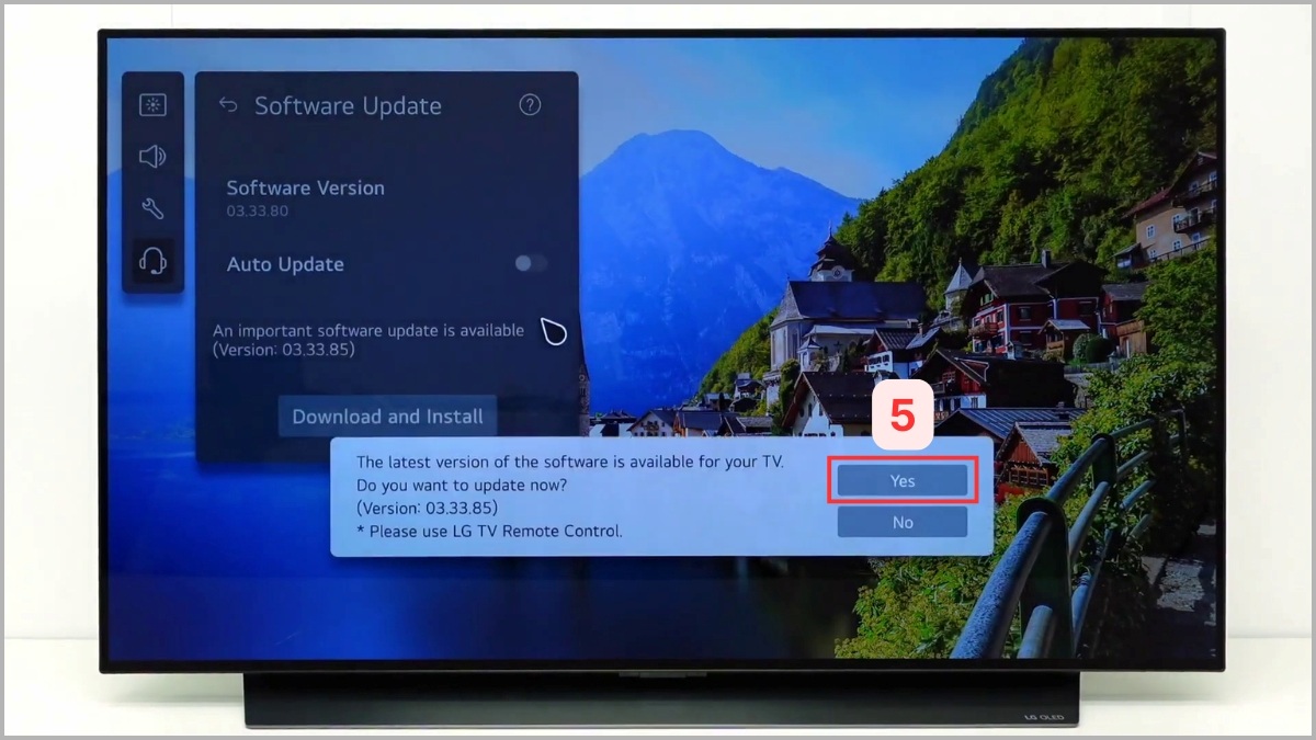Cập nhật phần mềm tivi lên phiên bản mới nhất