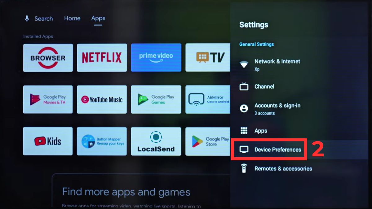 Cách bật giọng nói trên Android TV