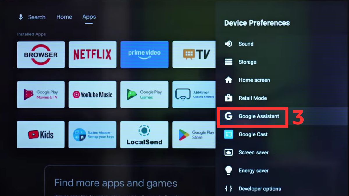 Cách bật giọng nói trên Android TV