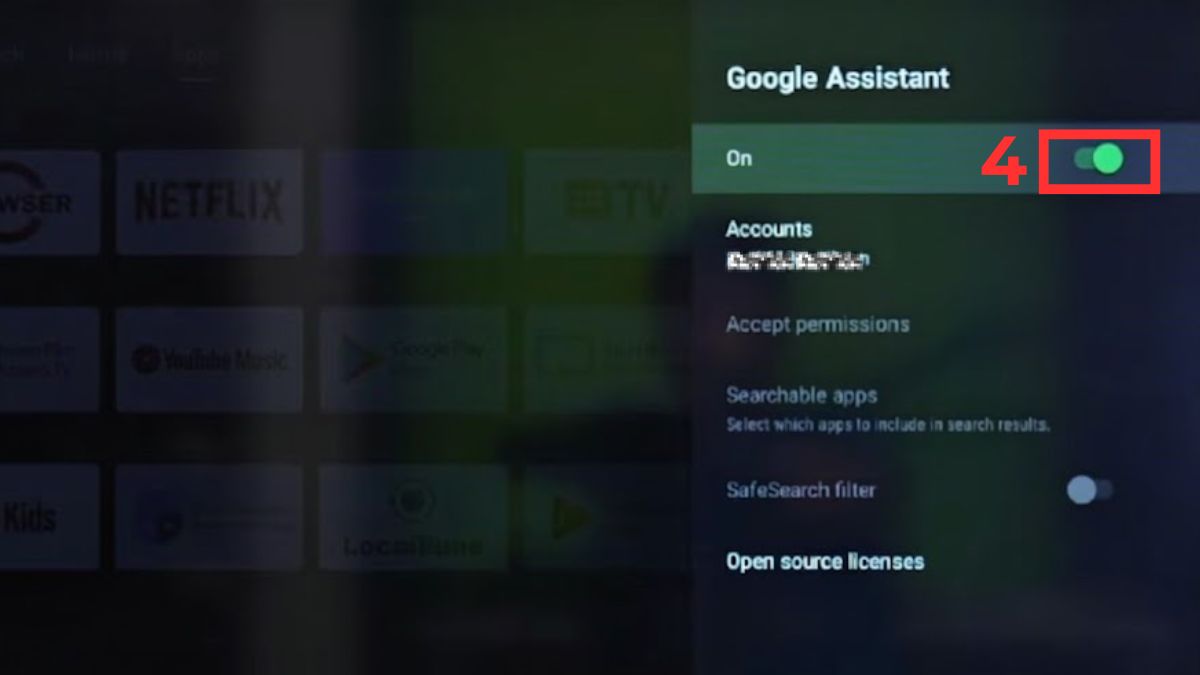 Cách bật giọng nói trên Android TV