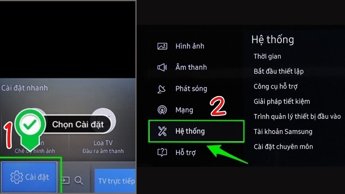 Tắt chế độ tiết kiệm điện và các tính năng tự động