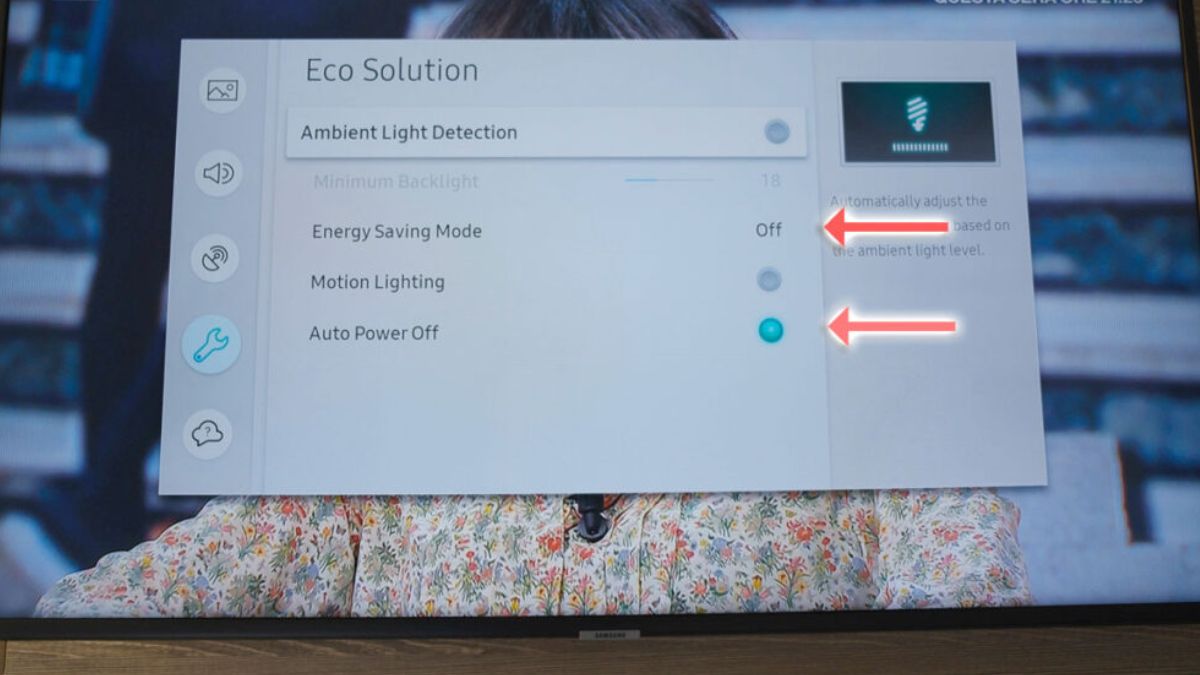 Kiểm tra cảm biến ánh sáng và tắt chế độ tiết kiệm điện