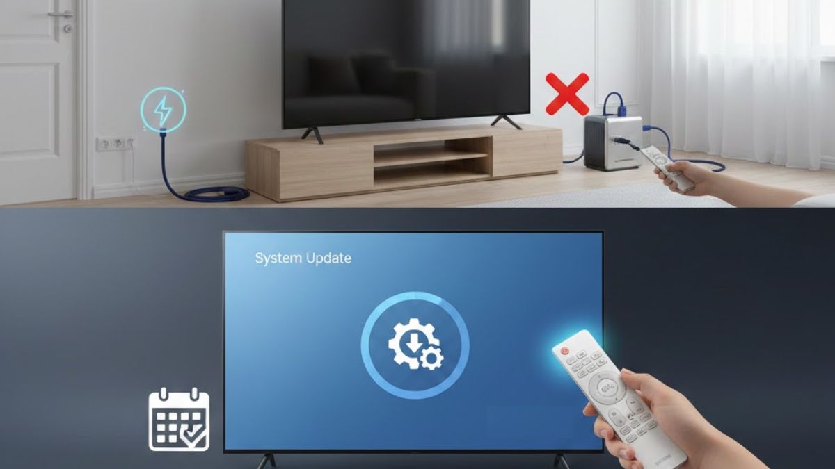 Cách phòng tránh tình trạng tivi Samsung bị chớp nháy hình ảnh