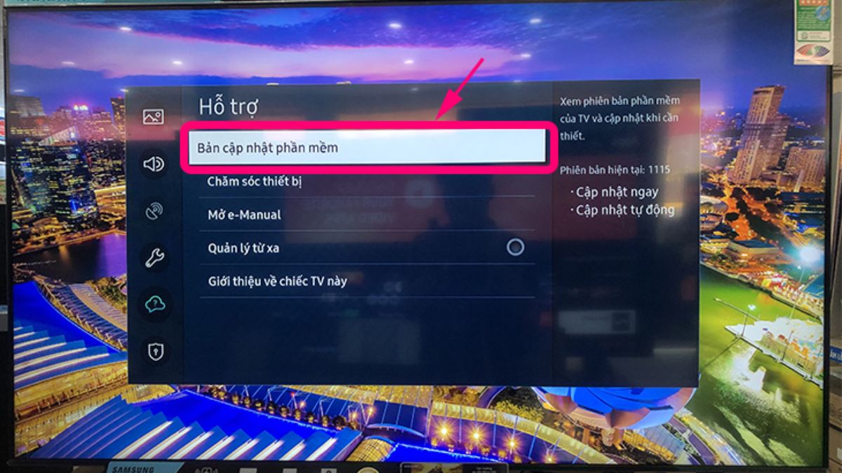 Cập nhật phiên bản phần mềm mới nhất