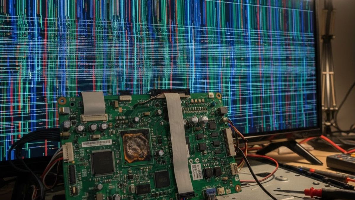 Lỗi phần cứng (bo T-Con, panel màn hình)