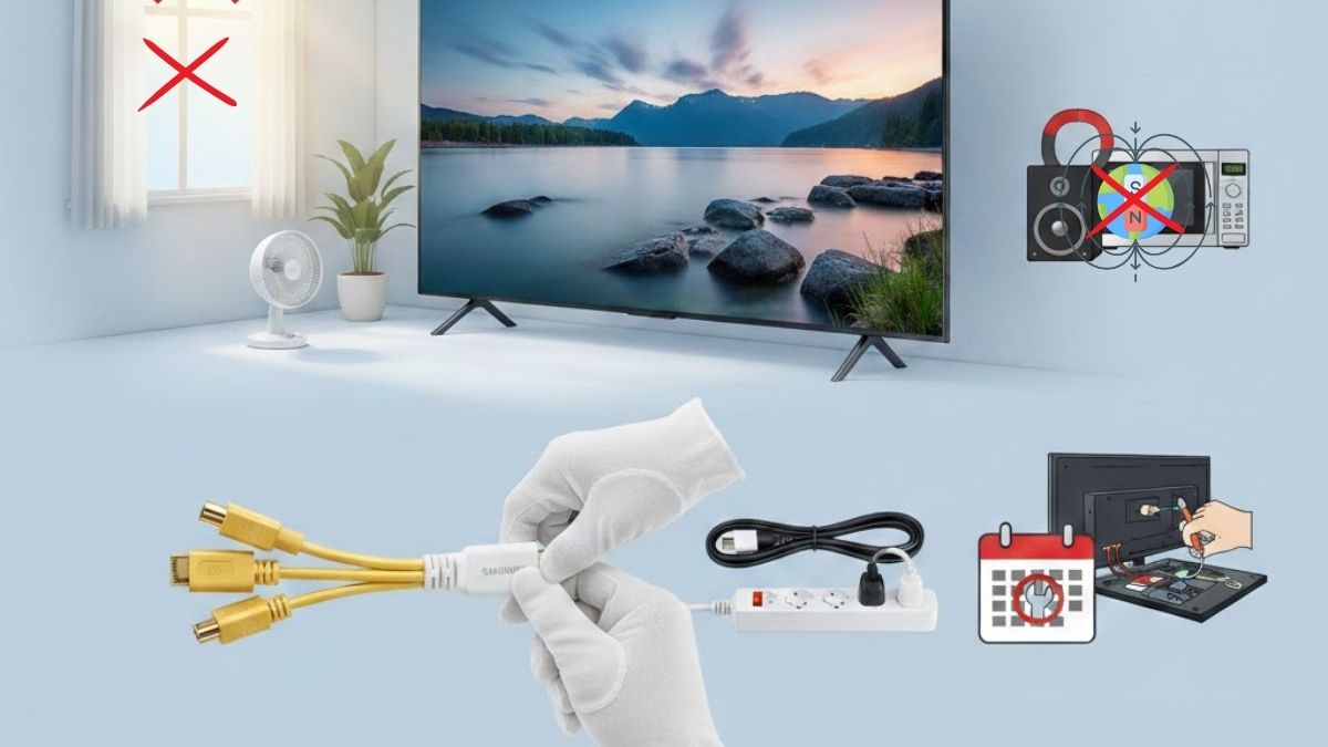 Cách phòng tránh tivi Samsung bị nhiễu màn hình