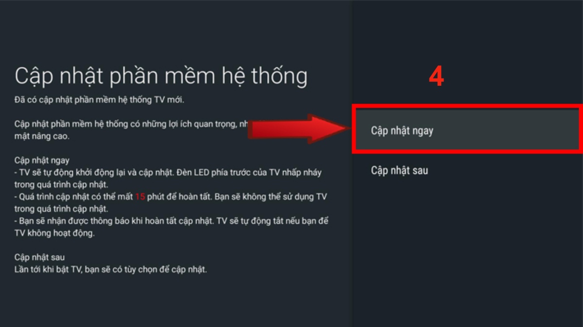 Cập nhật phần mềm cho tivi Samsung