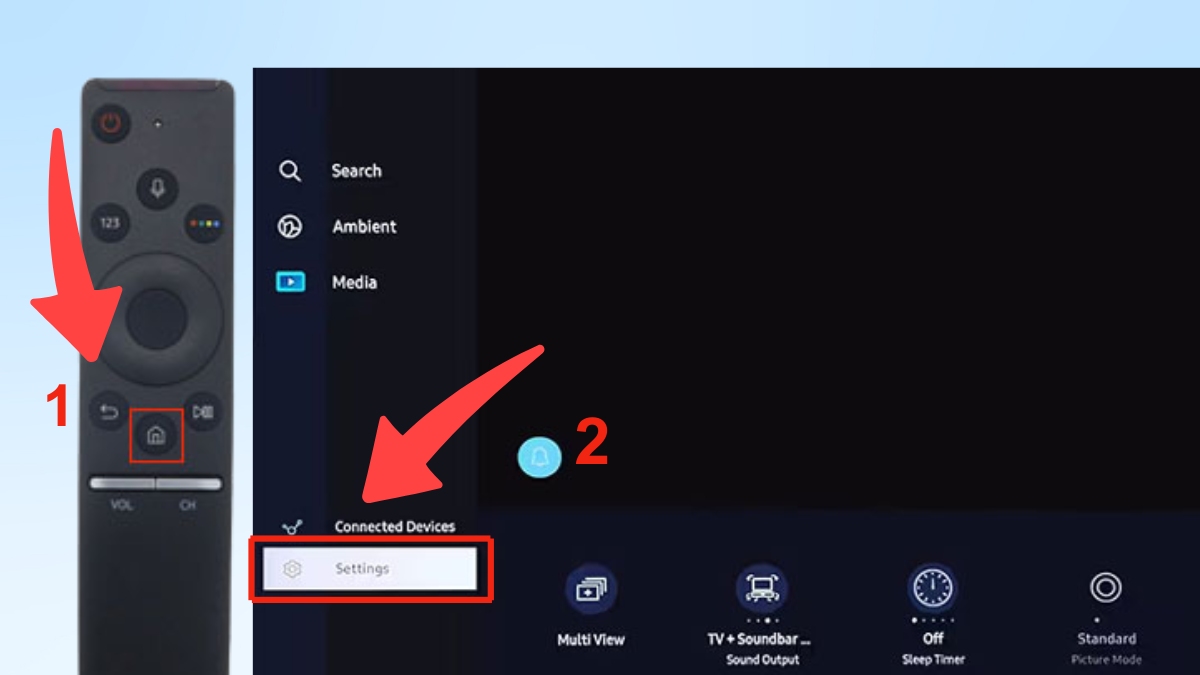 Giải phóng bộ nhớ tivi Samsung