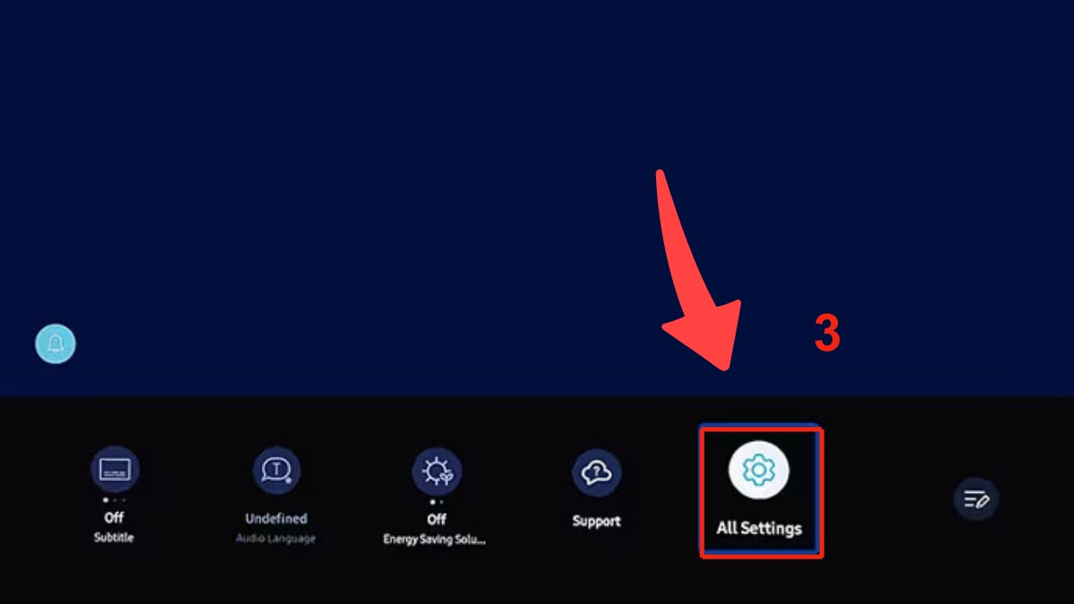 Giải phóng bộ nhớ tivi Samsung